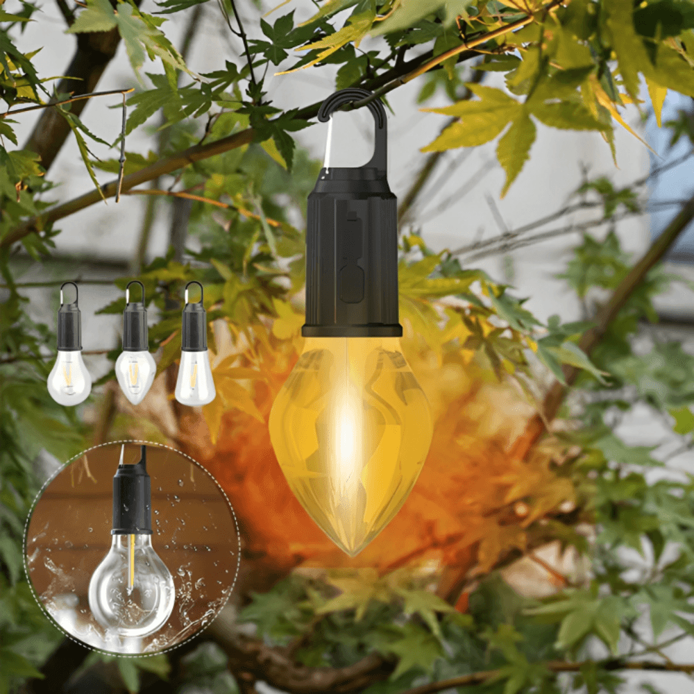 Genopladelig Retro-lampe til indendørs og udendørs brug