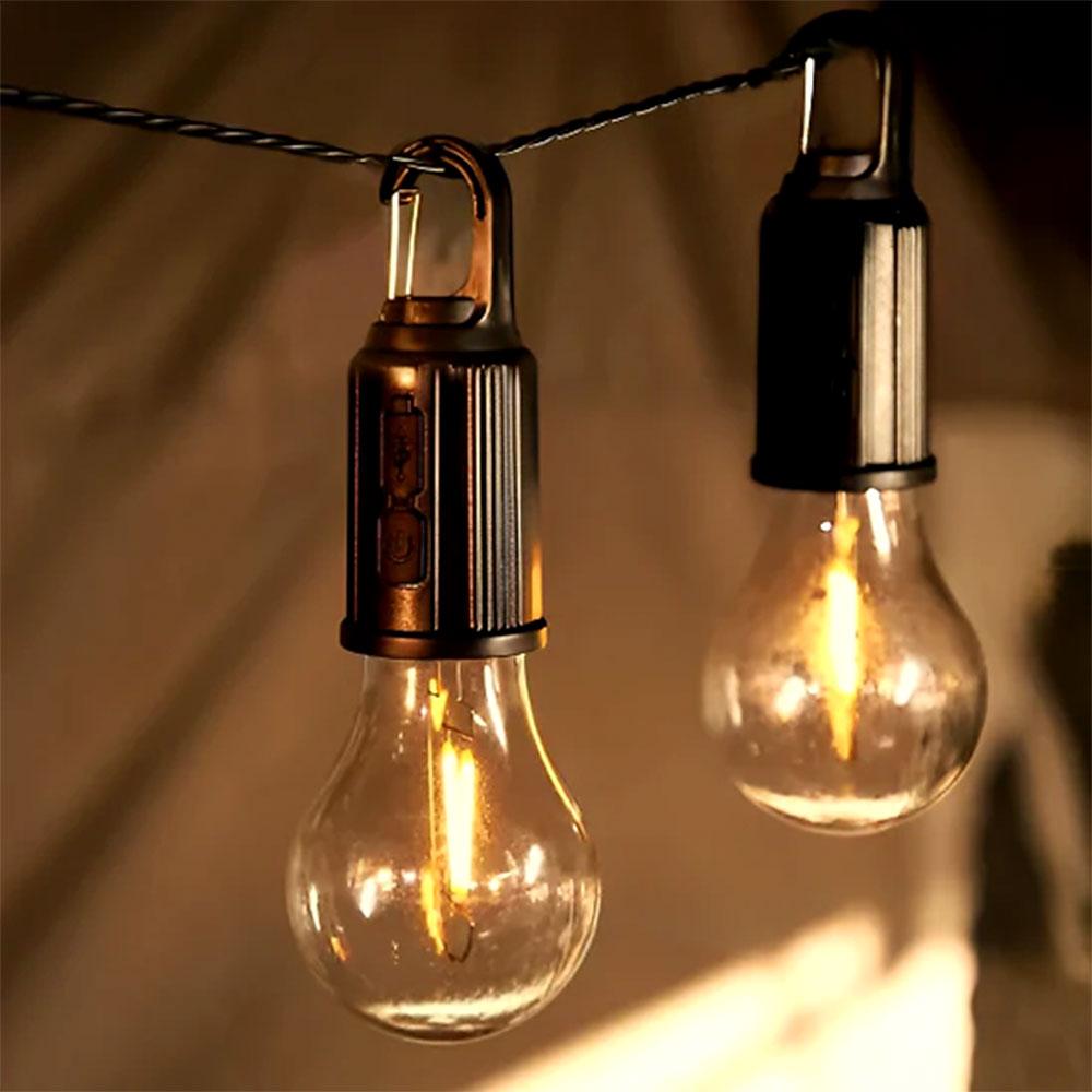 Genopladelig Retro-lampe til indendørs og udendørs brug