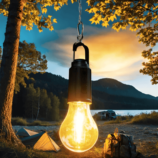 Genopladelig Retro-lampe til indendørs og udendørs brug
