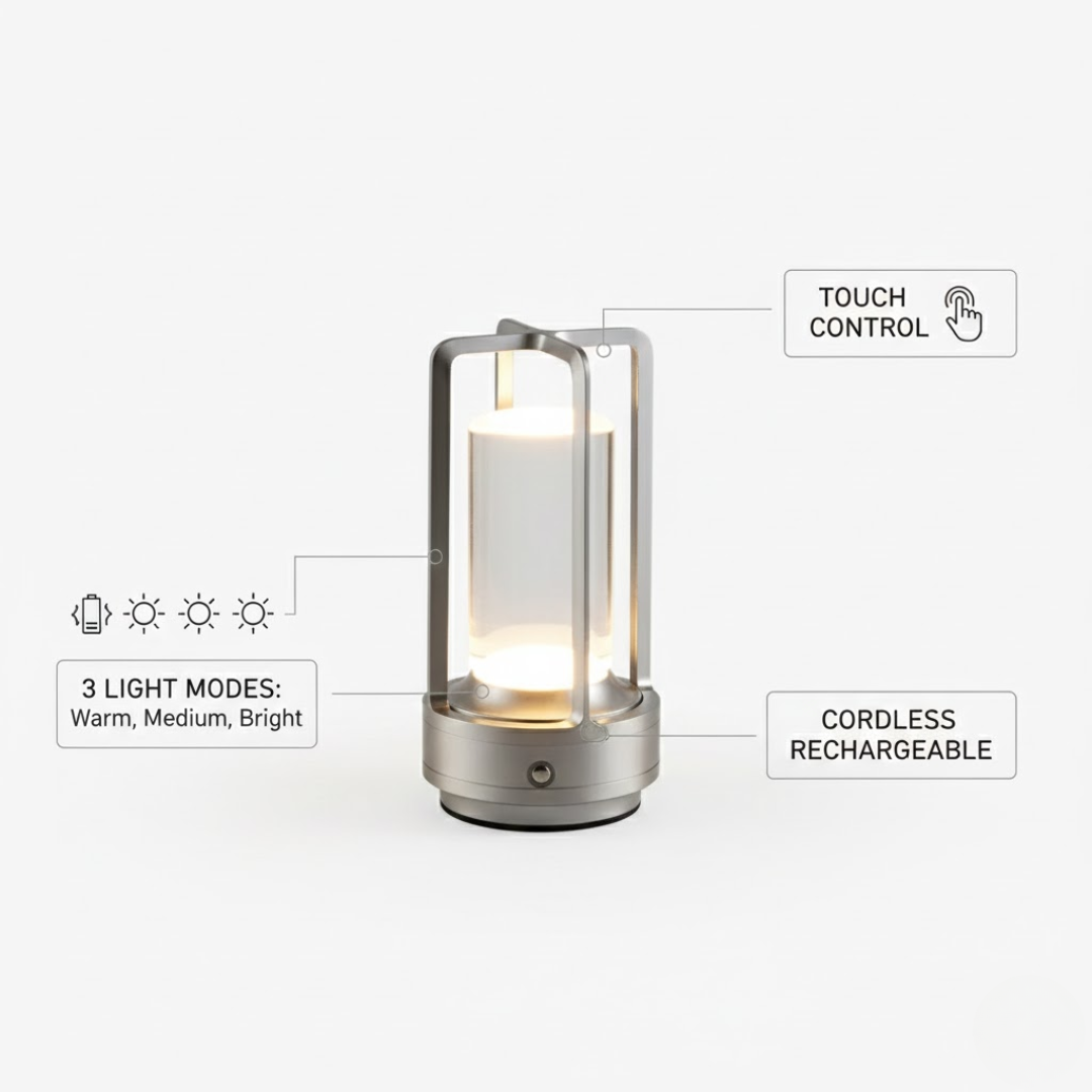 LED Bordlampe – Justerbar Hyggebelysning
