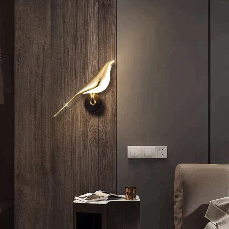 Moderne LED-Fugle-Væglampe