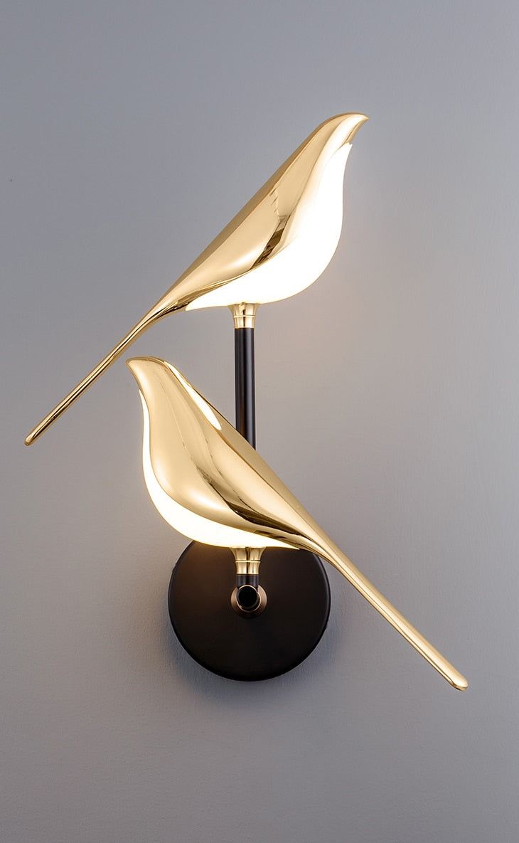 Moderne LED-Fugle-Væglampe