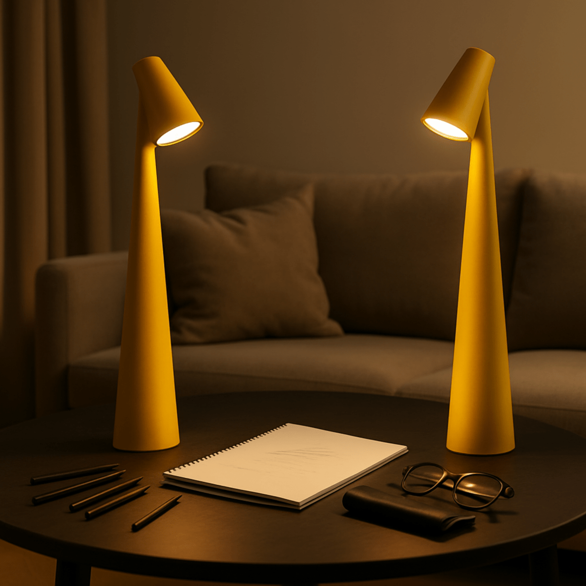Glowline - Kordeløs Bordlampe Med Slank Profil