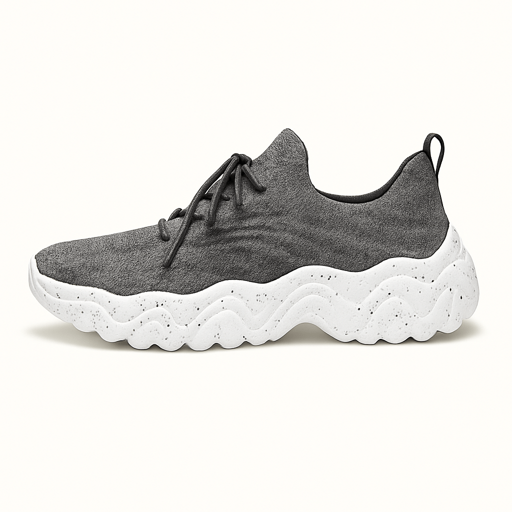Mara åndbare slip-on gåsko med bred tåboks og 3 cm sål