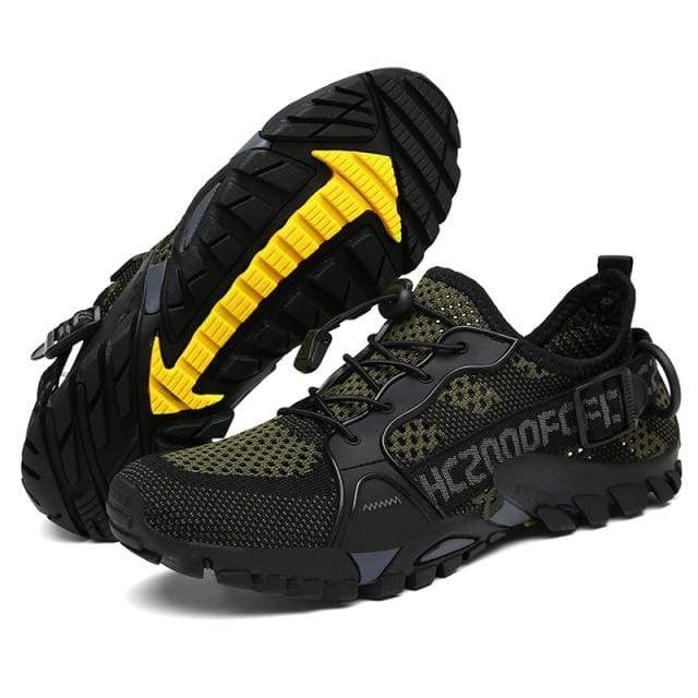 Dame trekking sneakers med åndbart mesh og gummisål