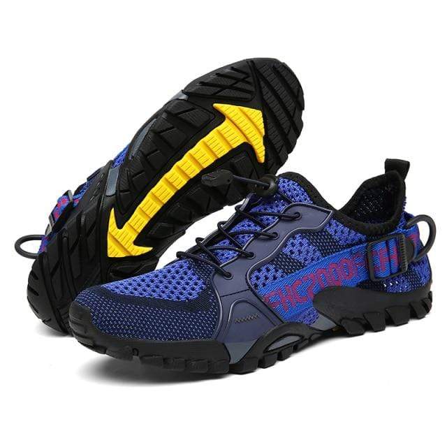 Dame trekking sneakers med åndbart mesh og gummisål