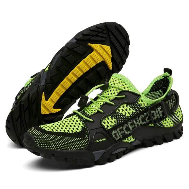Dame trekking sneakers med åndbart mesh og gummisål