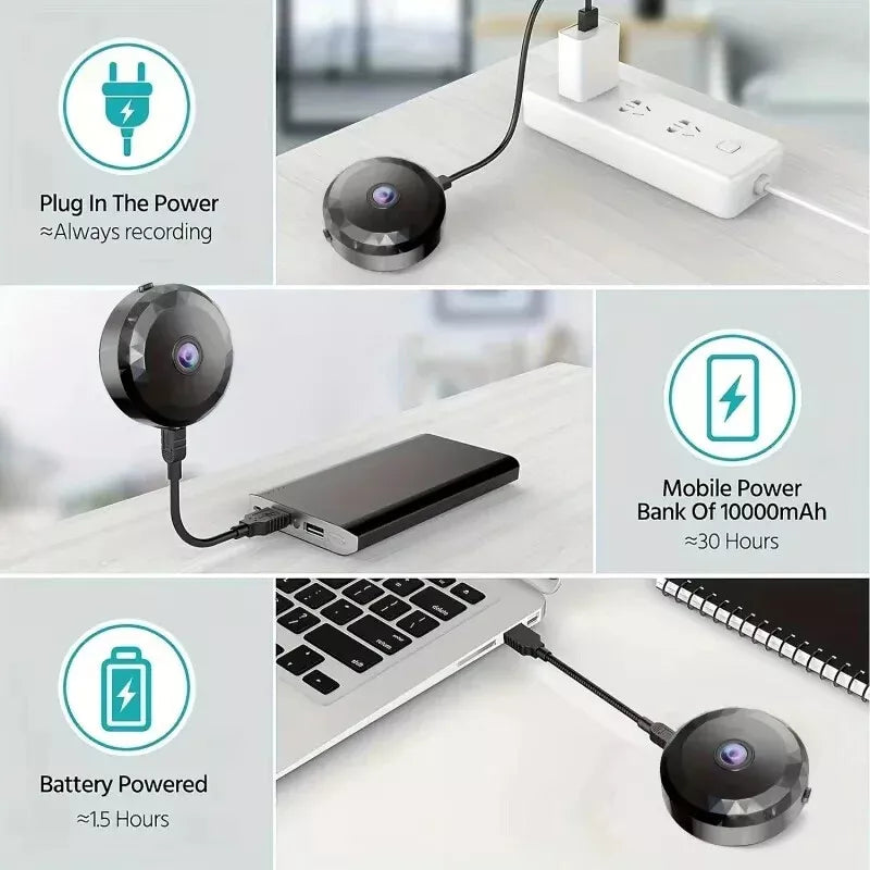 Magnetisk Mini-Overvågningskamera med App-Styring