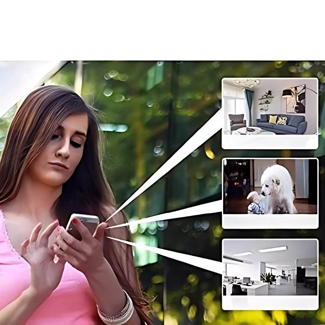 Crystalli – Trådløst, genopladeligt 1080p HD Wi-Fi-minikamera