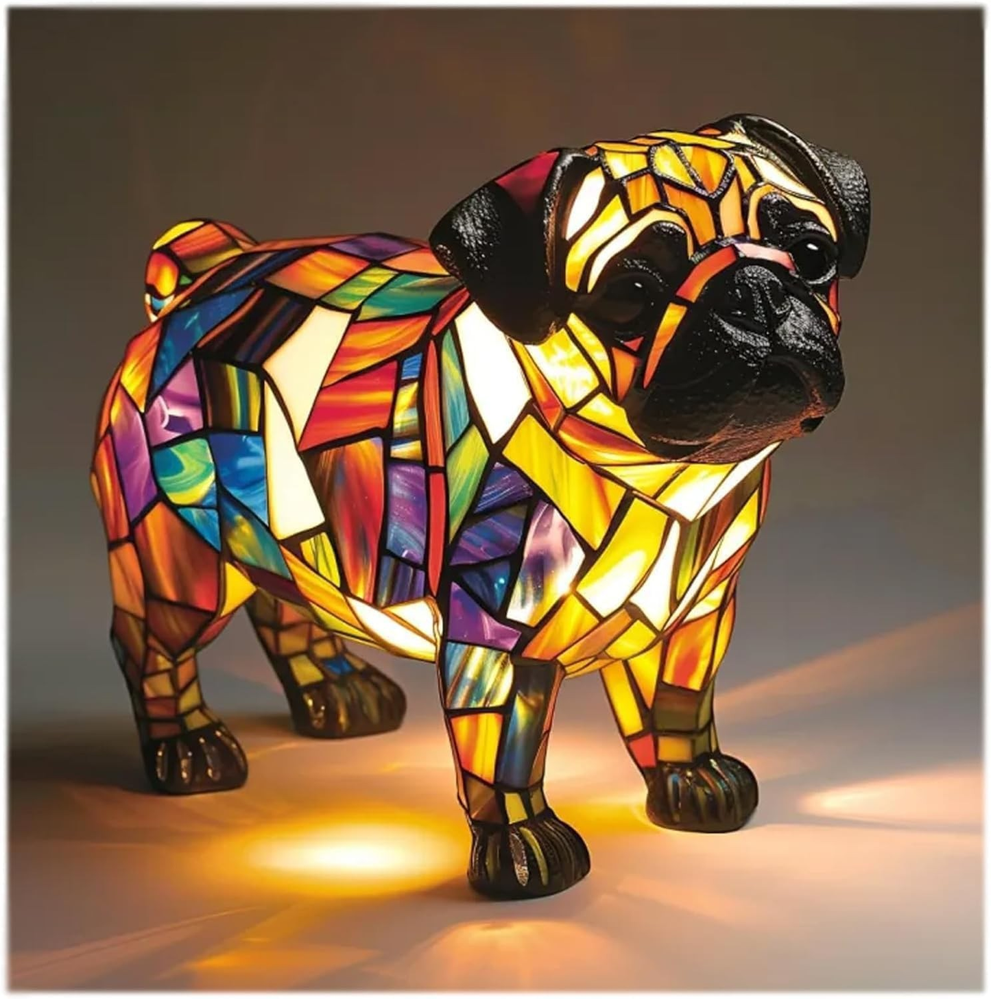 Ledsen™ DogLamp: Moderne Kunstnerisk Plettet Ambient Hund Lampe