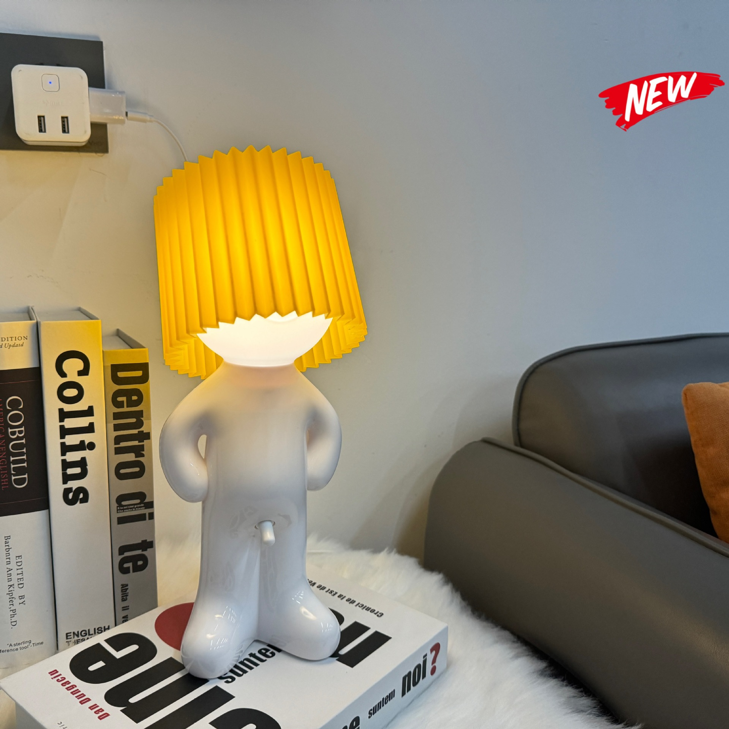 Ledsen™ BoyLamp: Charmerende Lille Dekorativ LED Dreng Lampe