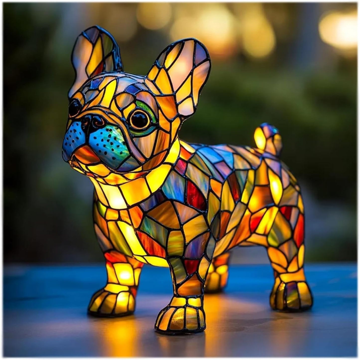 Ledsen™ DogLamp: Moderne Kunstnerisk Plettet Ambient Hund Lampe