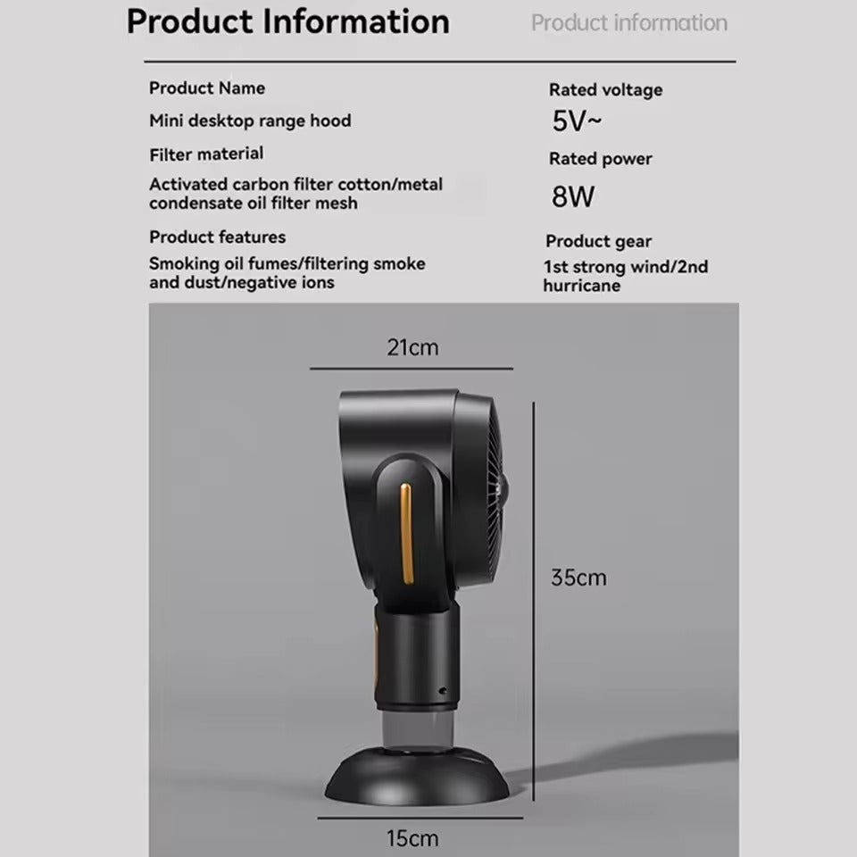SmokeClear – Røggenerator & lugtabsorber – Kompakt og støjsvag til hjemmet og kontoret