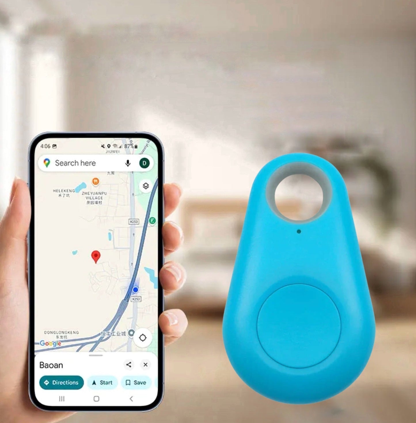 Mini GPS-tracking-enhed til børn med realtidslokalisering & SOS-funktion