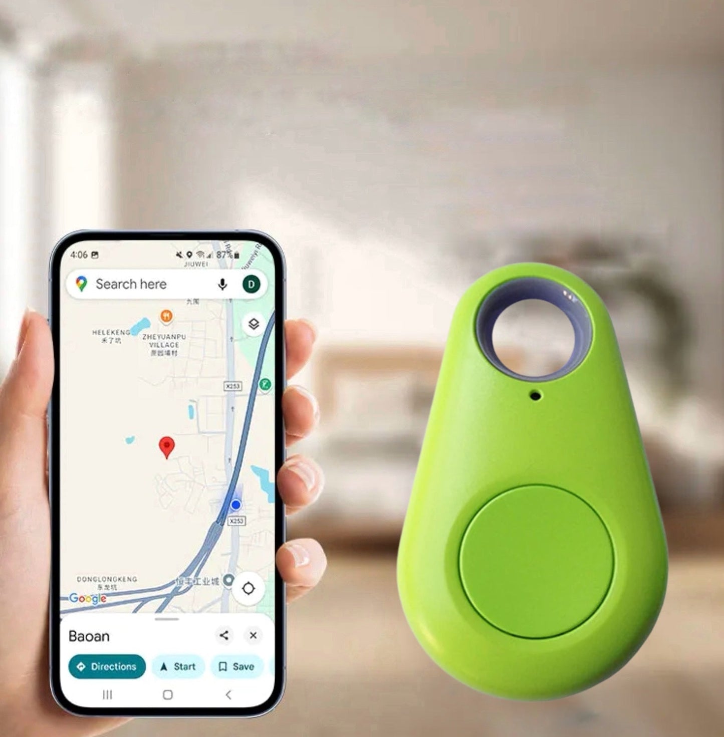 Mini GPS-tracking-enhed til børn med realtidslokalisering & SOS-funktion
