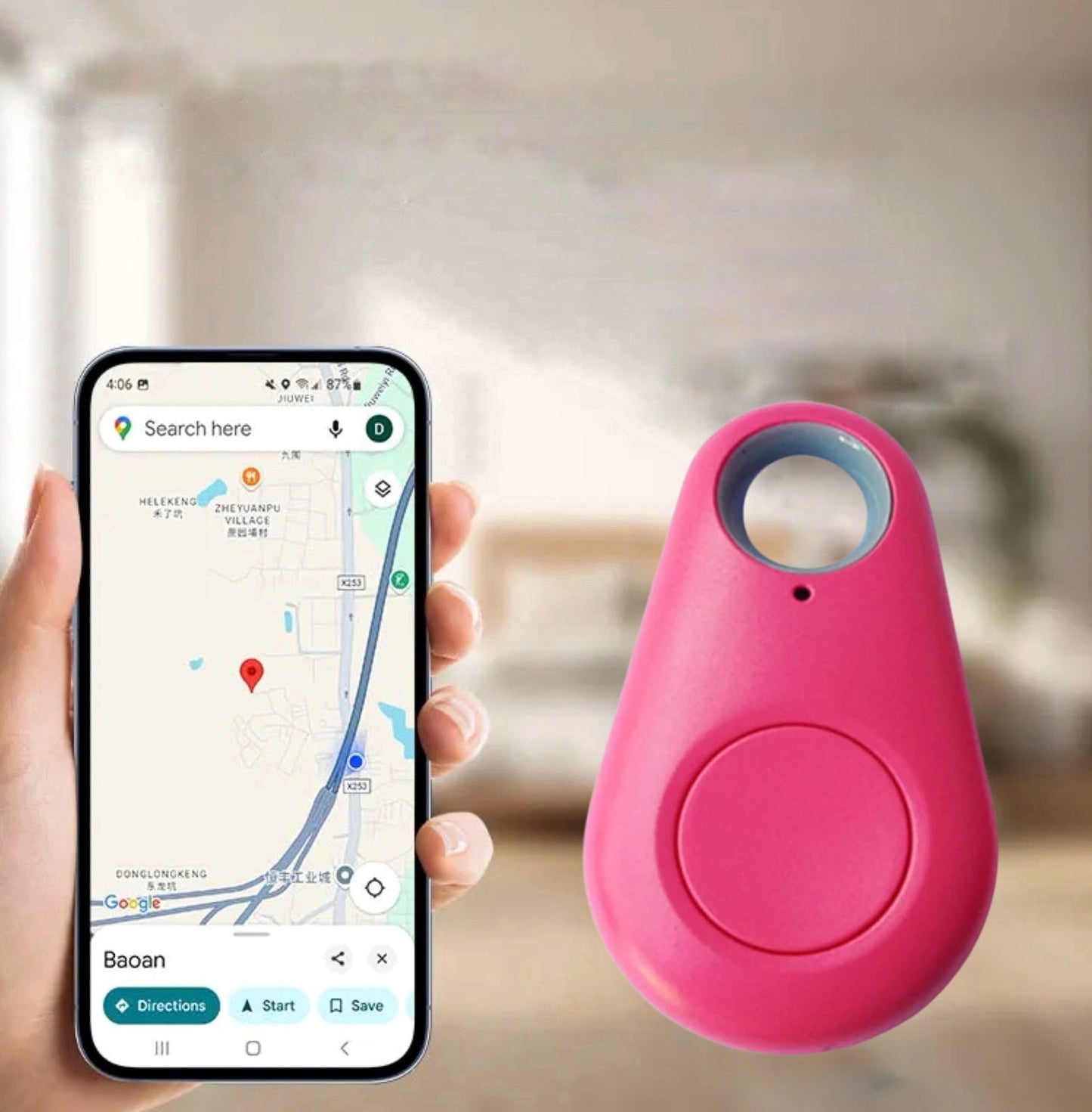 Mini GPS-tracking-enhed til børn med realtidslokalisering & SOS-funktion