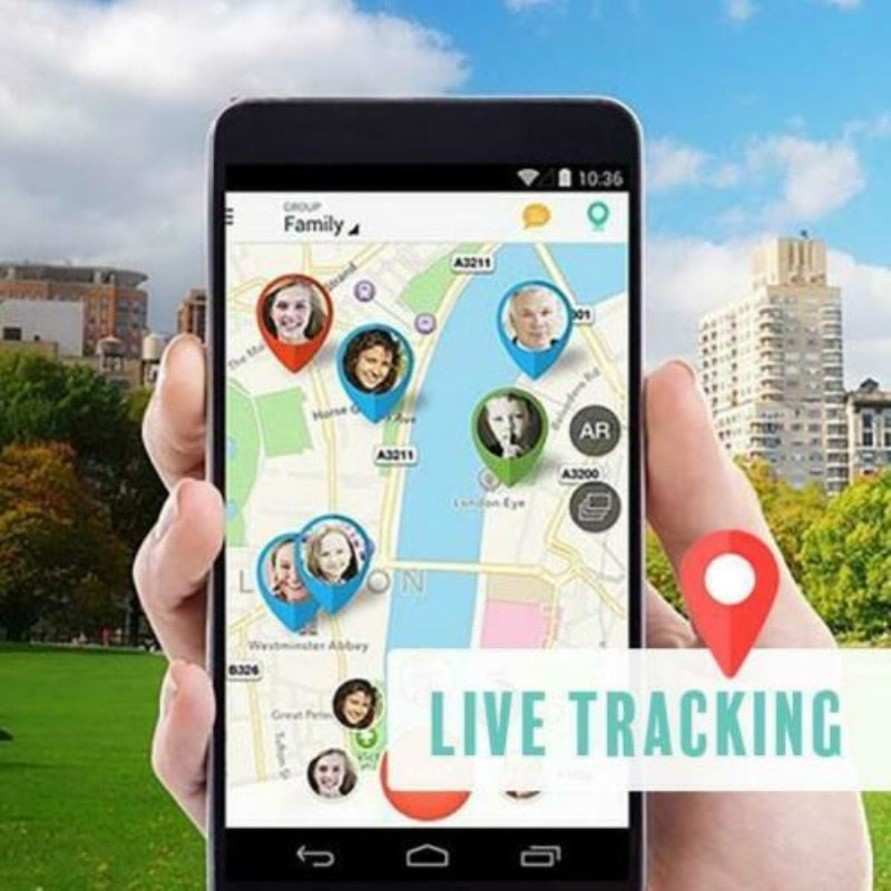 Mini GPS-tracking-enhed til børn med realtidslokalisering & SOS-funktion