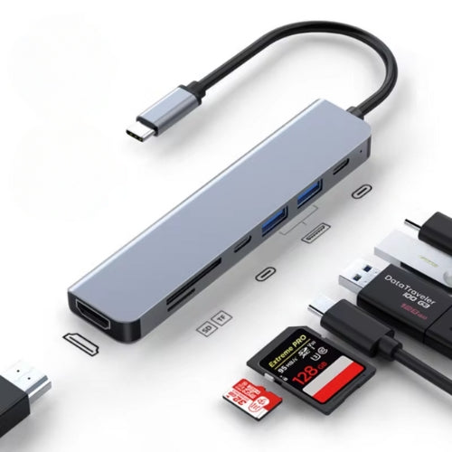 USB-C Hub – Hurtig Opladning & 4K Skærm