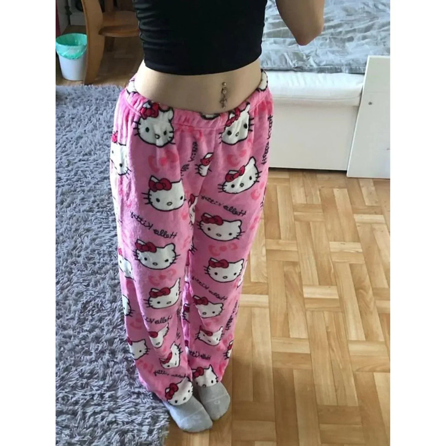 Bløde Hello Kitty Pyjamashorts med Top