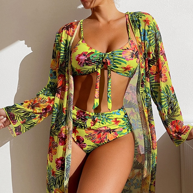 Elegant Three-Piece Bikini Set
