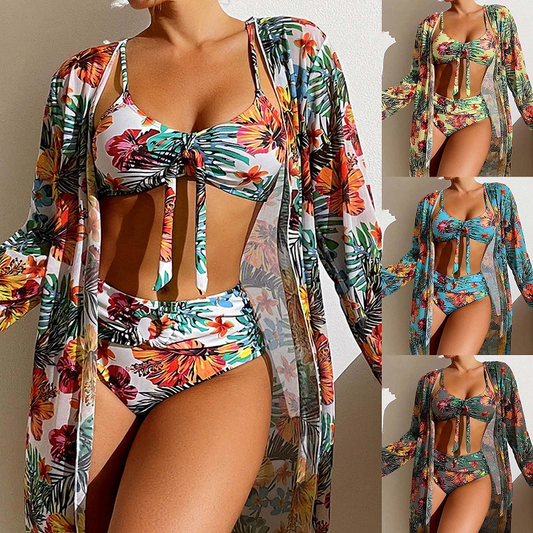 Elegant Three-Piece Bikini Set