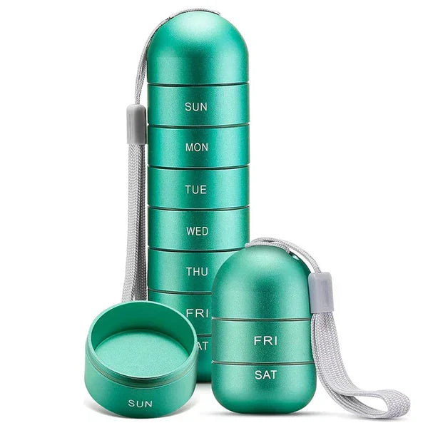 Sikker Aluminium Pillebeholder til Rejser