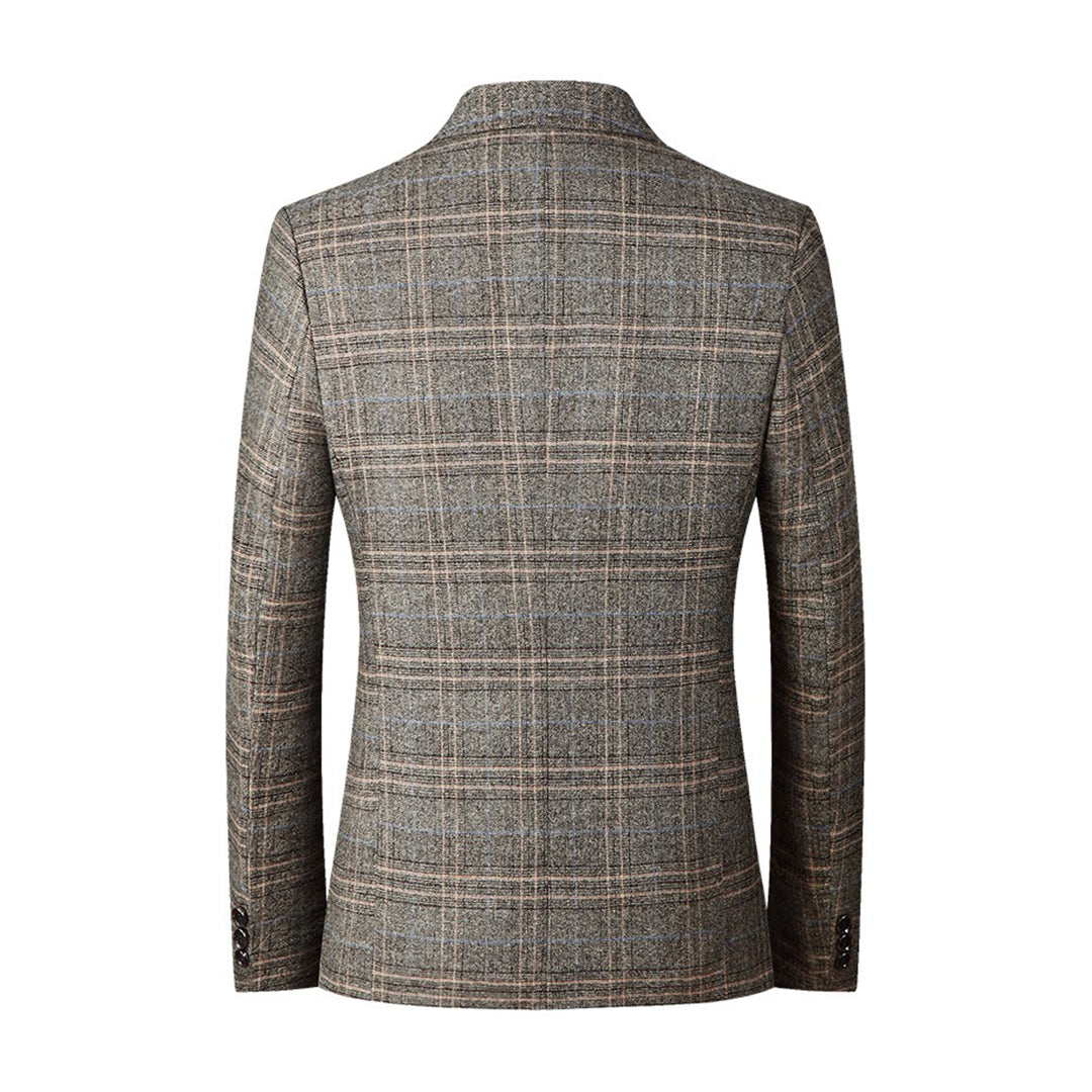 Elegant Khaki-Blazer med Moderne Snit