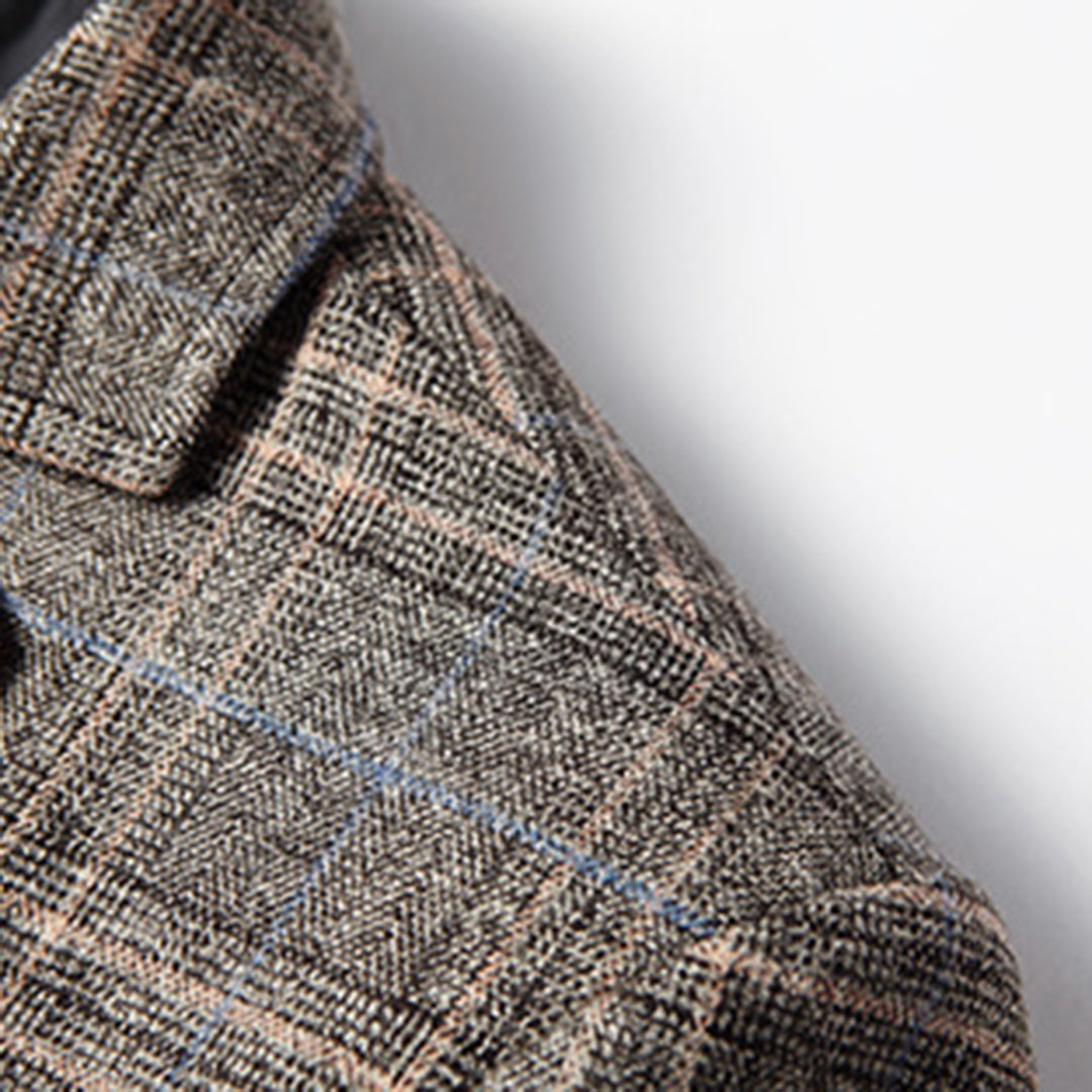 Elegant Khaki-Blazer med Moderne Snit