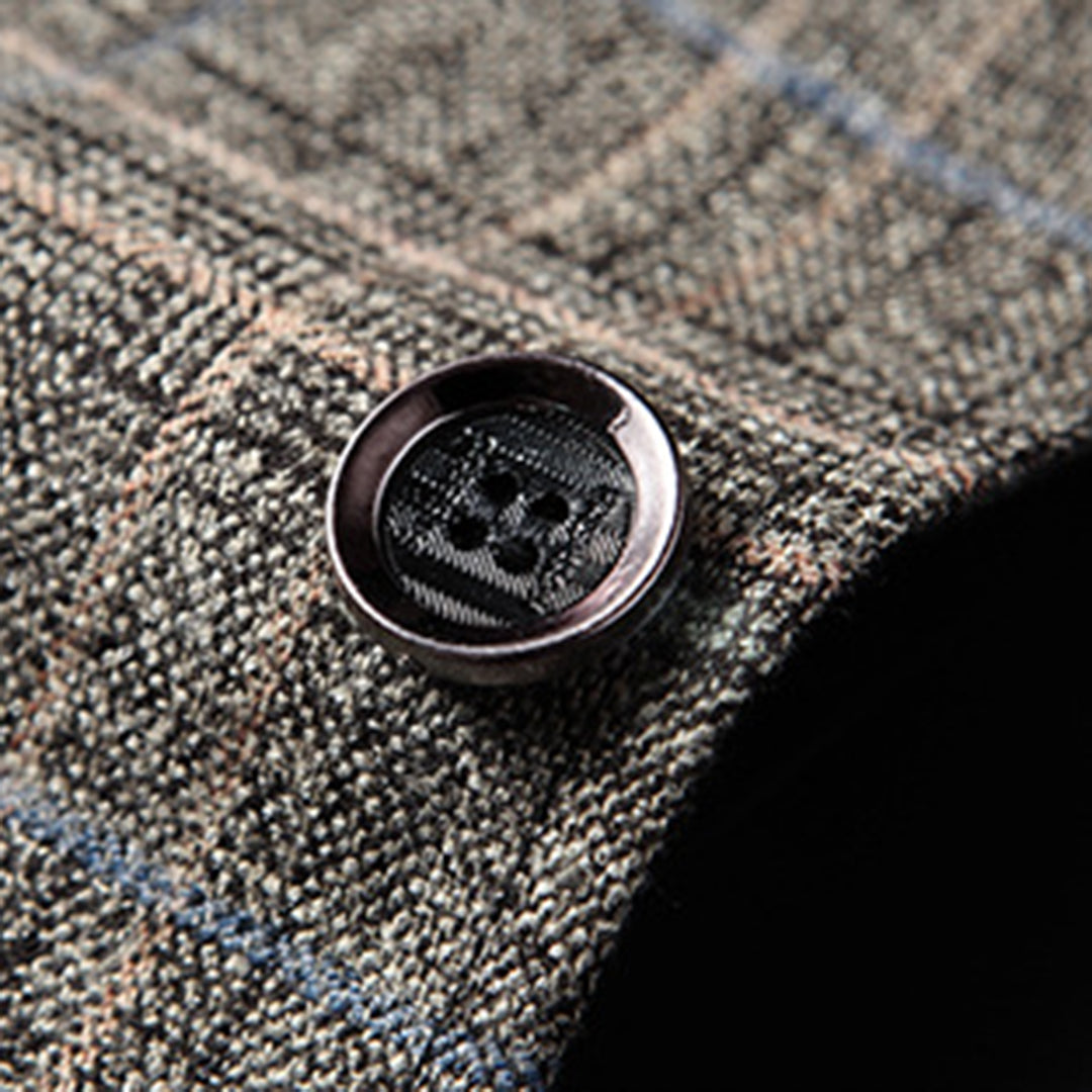 Elegant Khaki-Blazer med Moderne Snit