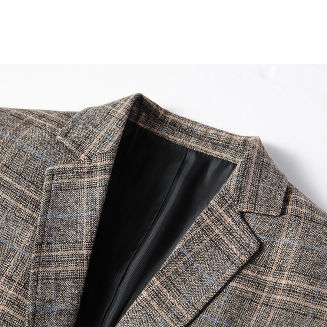 Elegant Khaki-Blazer med Moderne Snit