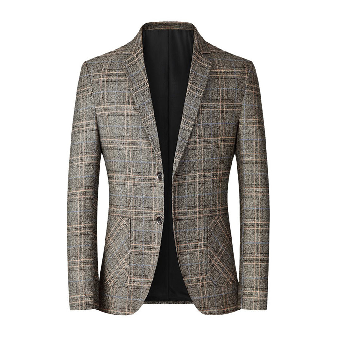 Elegant Khaki-Blazer med Moderne Snit
