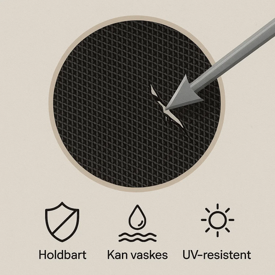 Holdbart og stilfuldt anti-myg-gardin