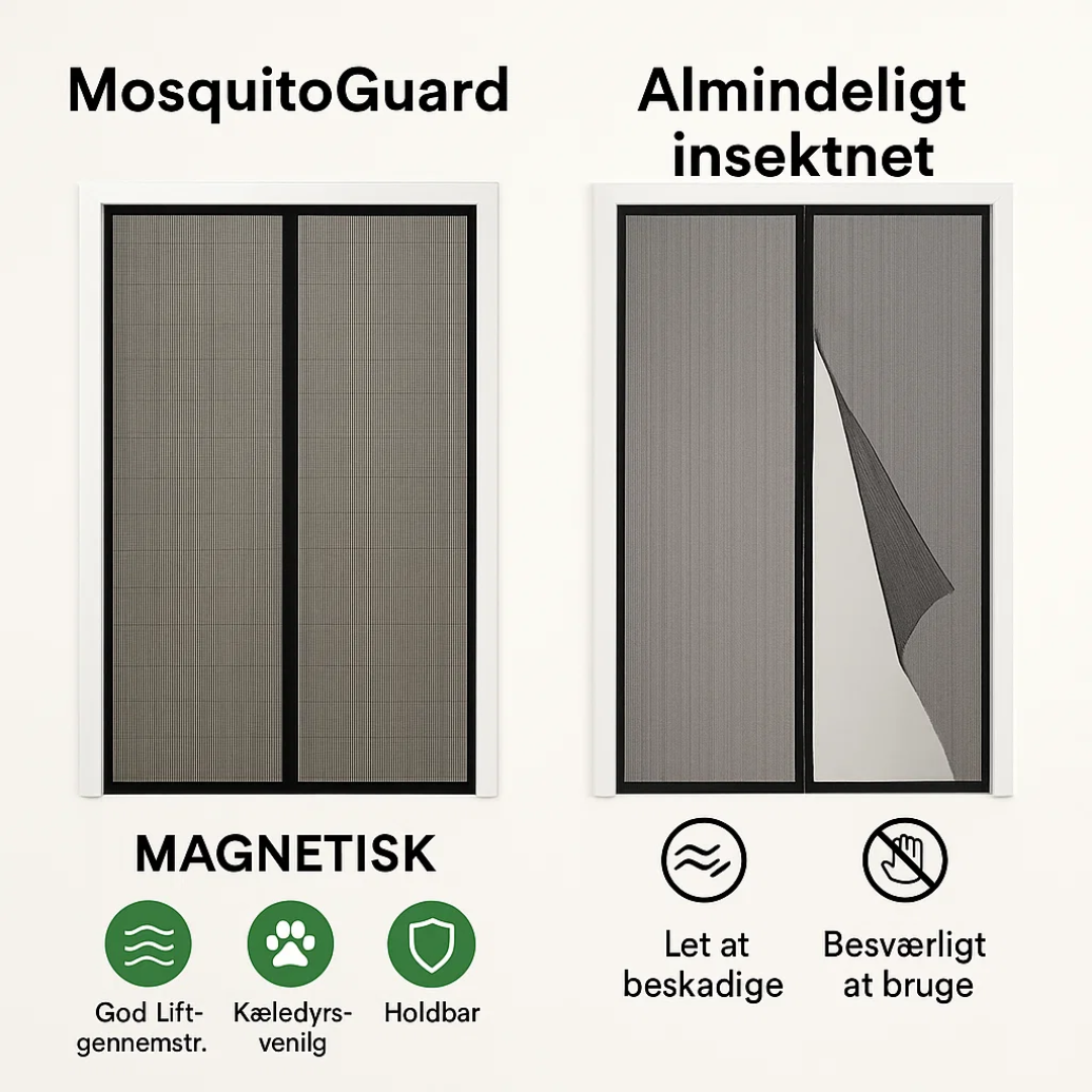 Holdbart og stilfuldt anti-myg-gardin