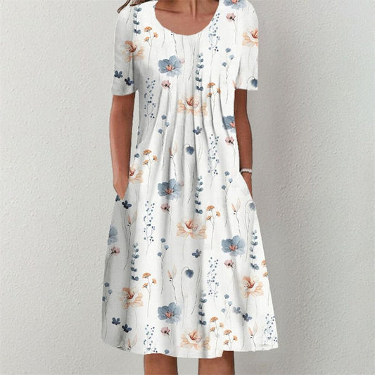 Kjole – Boheme Blomsterprint & Komfort