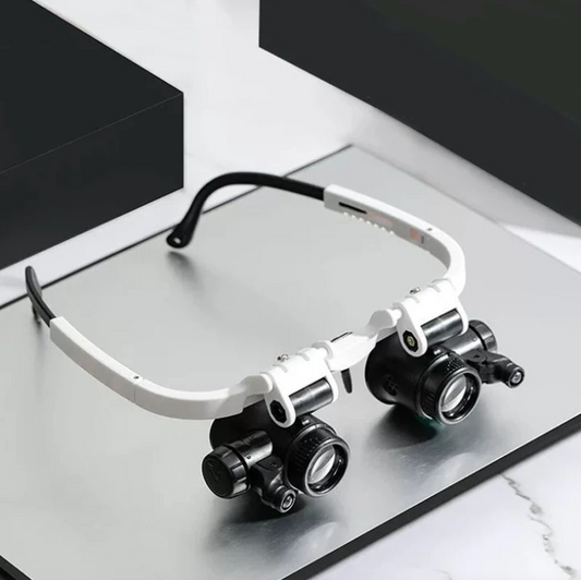 HD Læsebrille med LED-belysning og udskiftelige linser