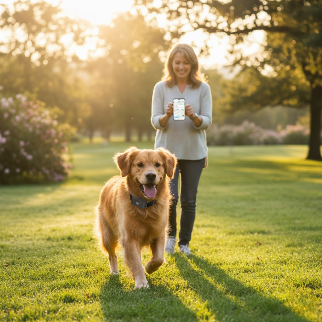 Vandtæt GPS-halsbånd til hunde & katte