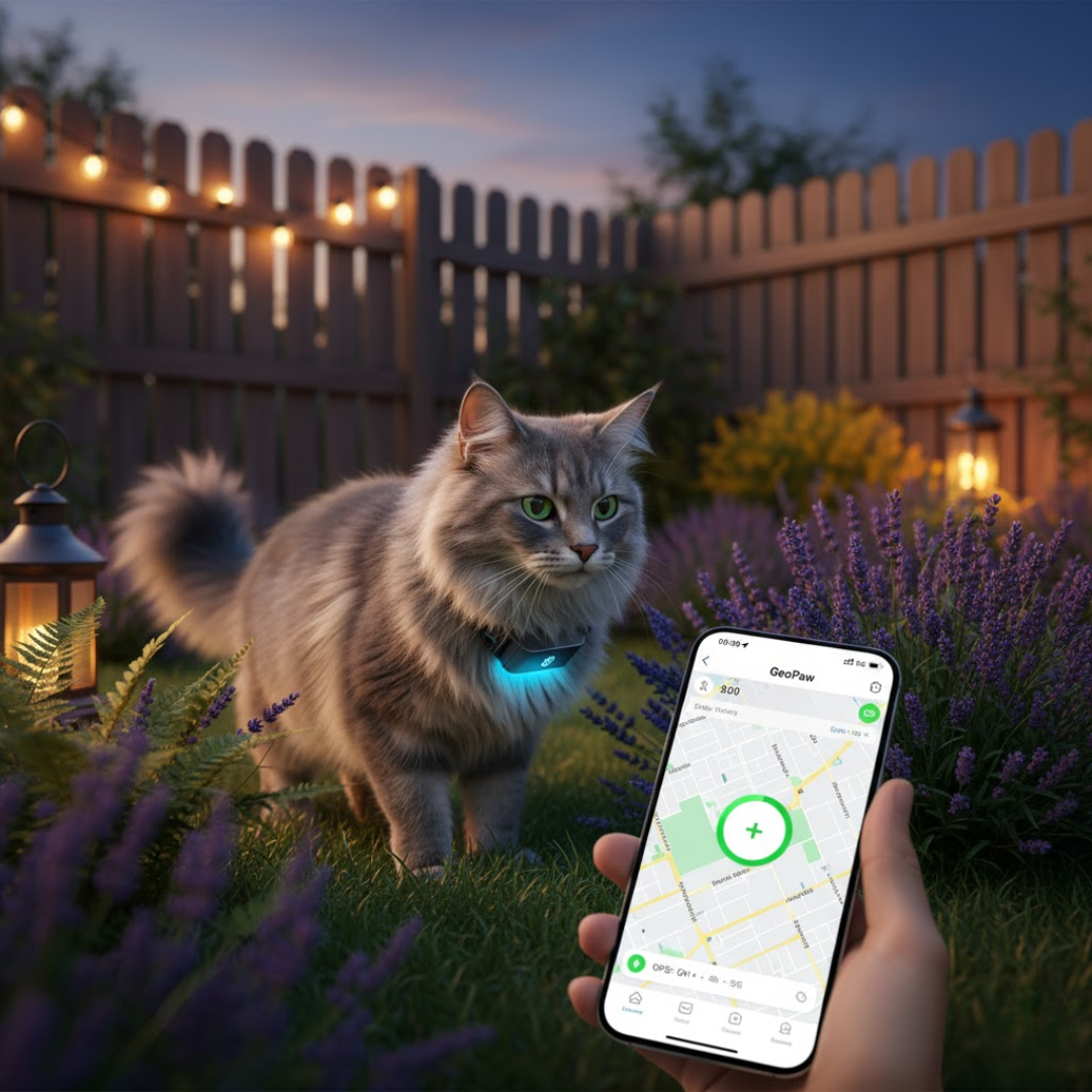 Vandtæt GPS-halsbånd til hunde & katte