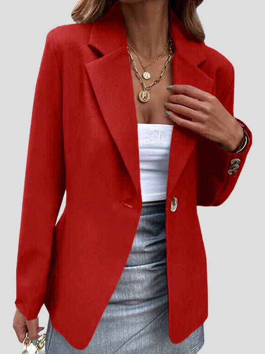 Blazer til kvinder - Elegant Enkel Revers-design