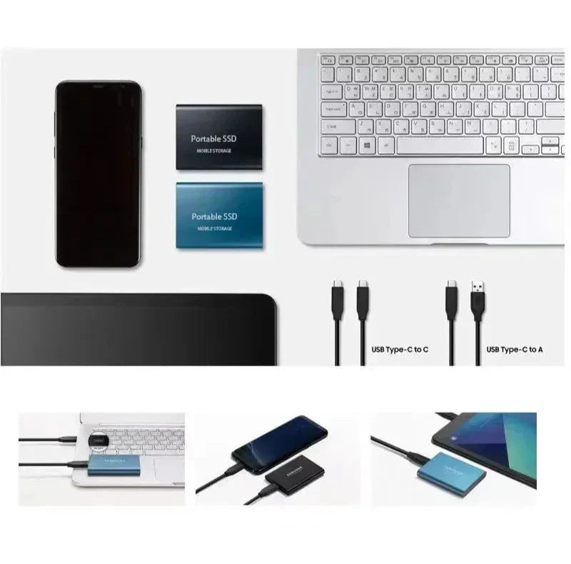 Bærbar ekstern SSD med USB-C – Ultrahurtig SSD
