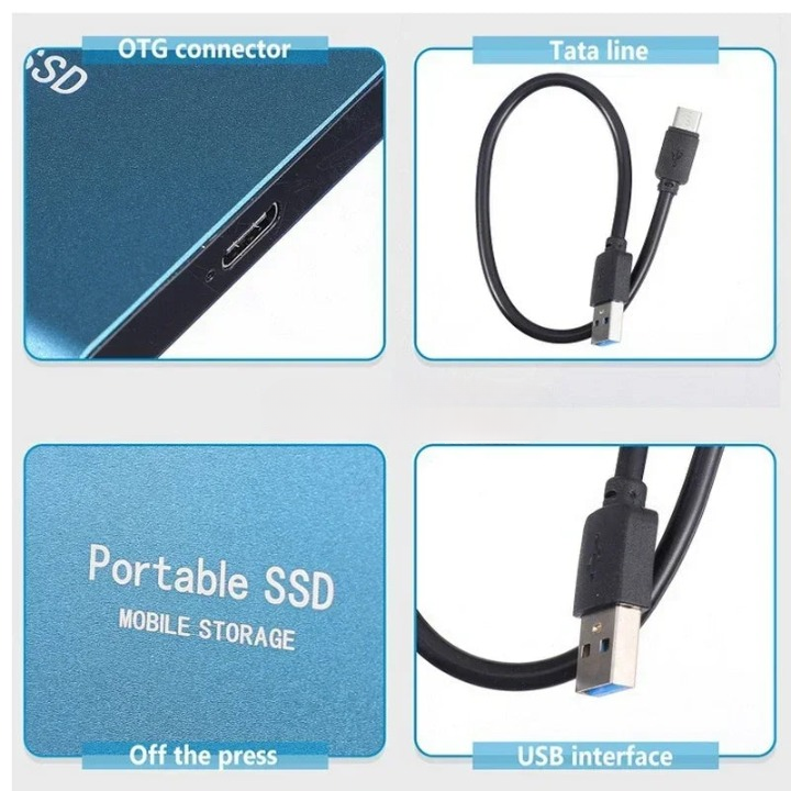 Bærbar ekstern SSD med USB-C – Ultrahurtig SSD