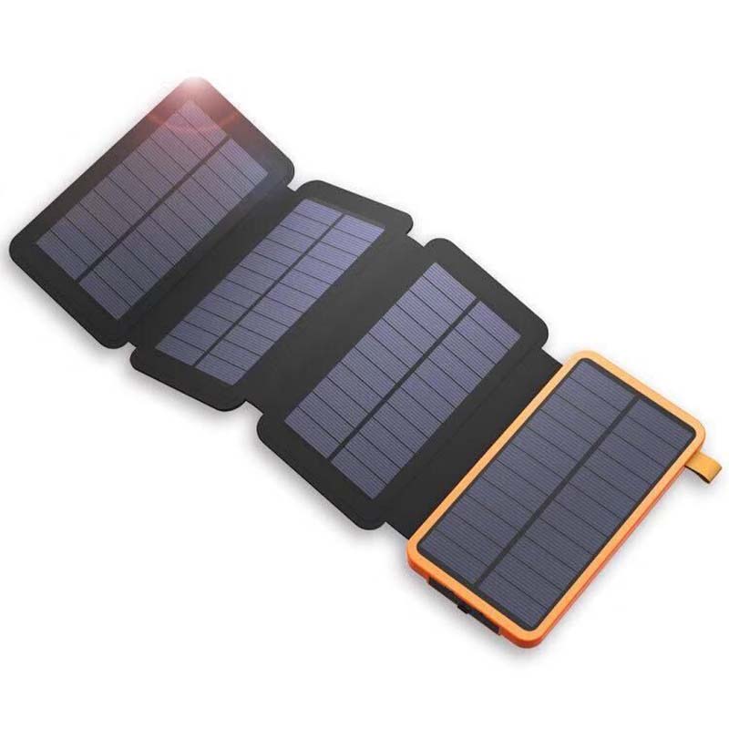 Bærbar, foldbar, vandtæt solenergi-lader