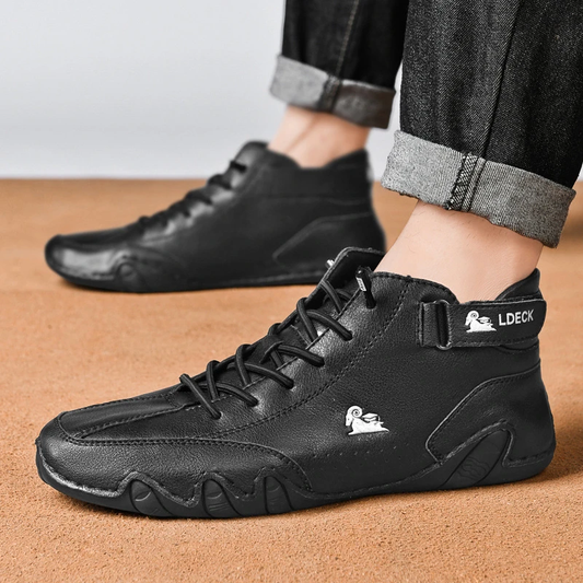 Handgefertigte italienische High-Top-Sneaker