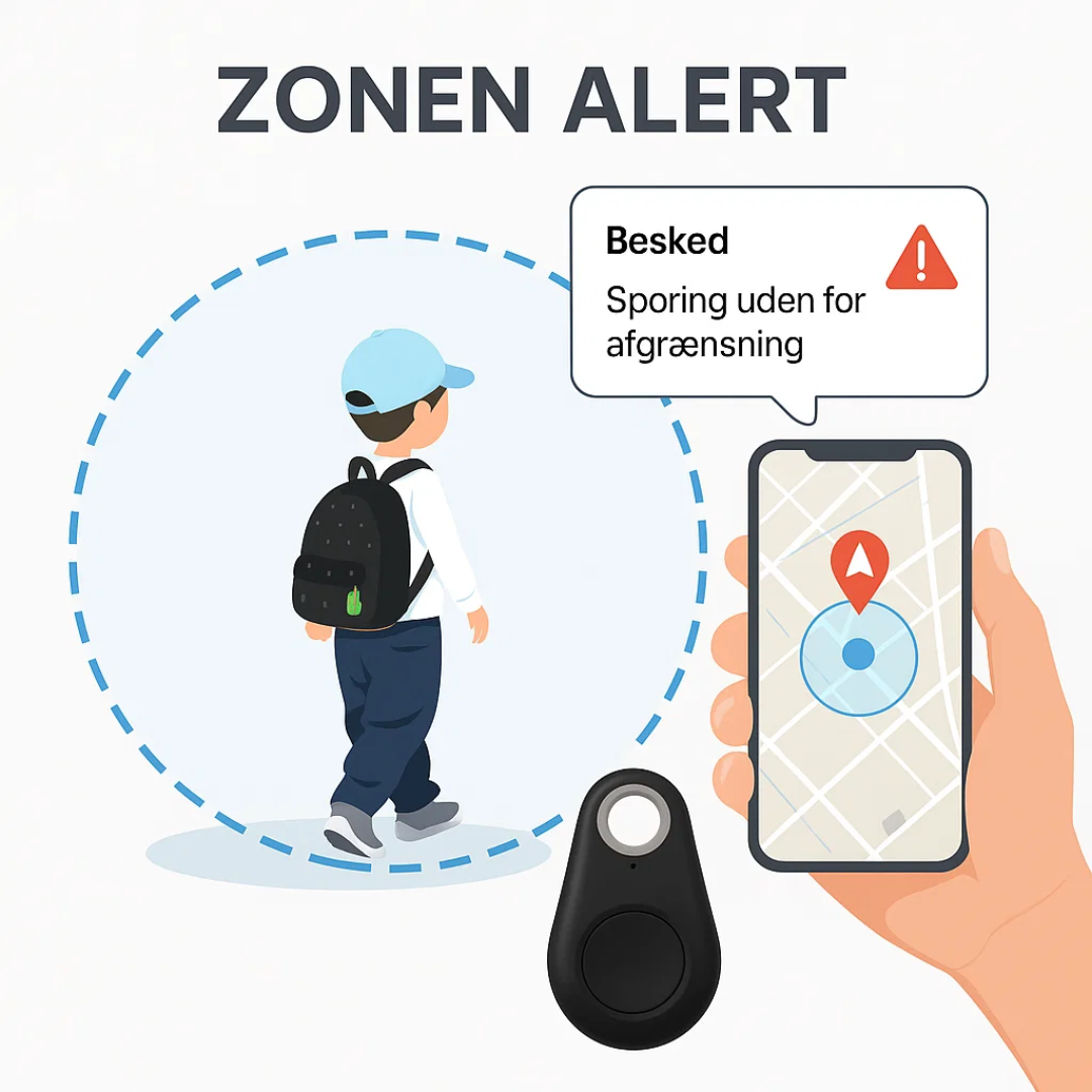 GPS Tracker med Live Sporing til Børn, Kæledyr og Værdigenstande