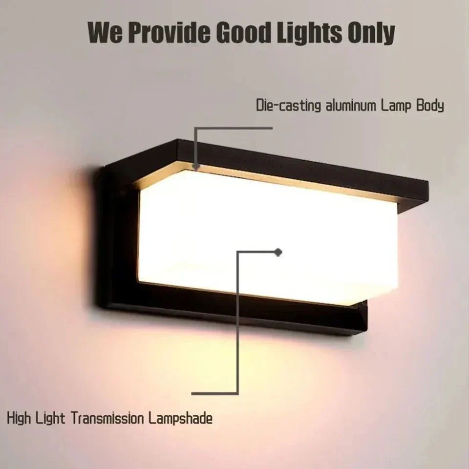 Intelligent LED Væglampe med bevægelsessensor