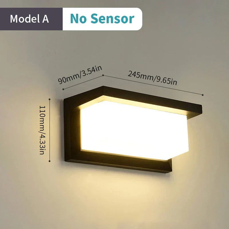 Intelligent LED Væglampe med bevægelsessensor