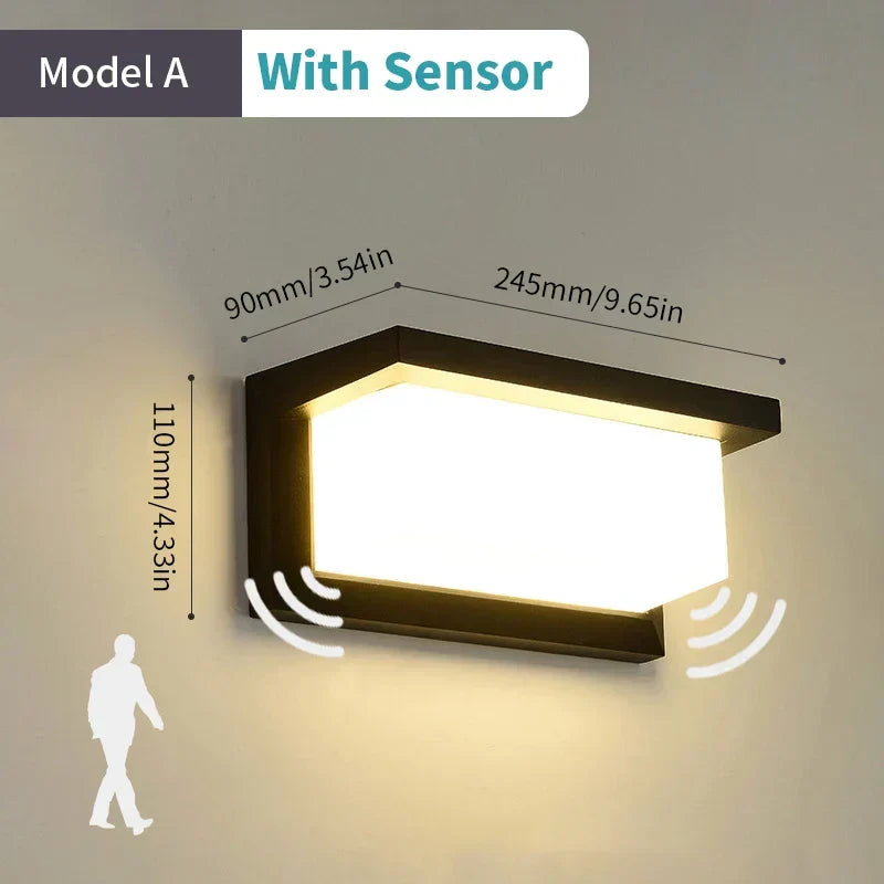 Intelligent LED Væglampe med bevægelsessensor