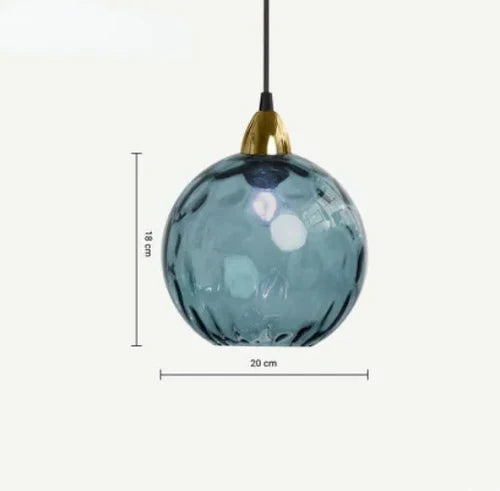 Glas Kugle Pendelampe