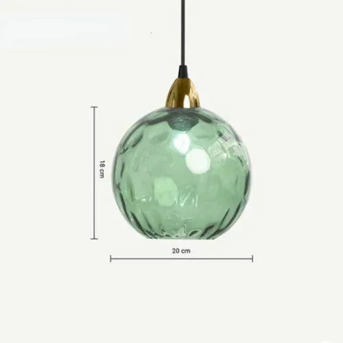 Glas Kugle Pendelampe
