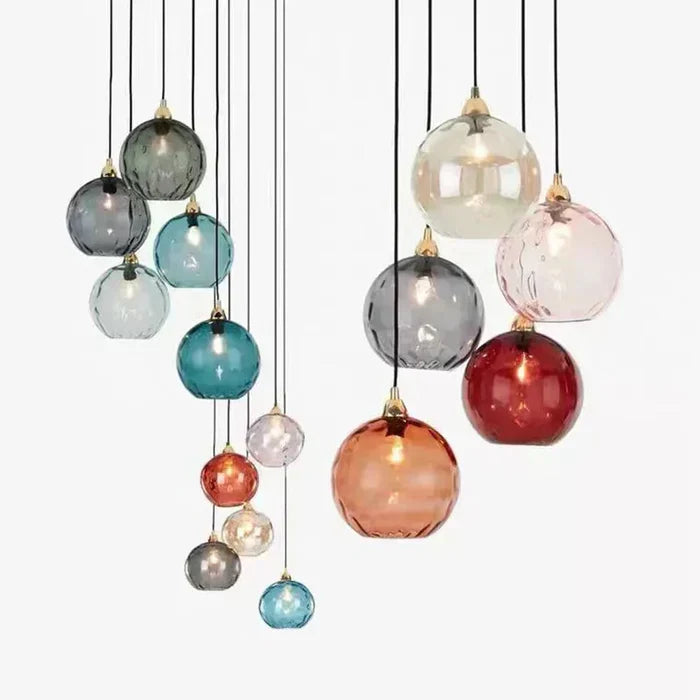 Glas Kugle Pendelampe