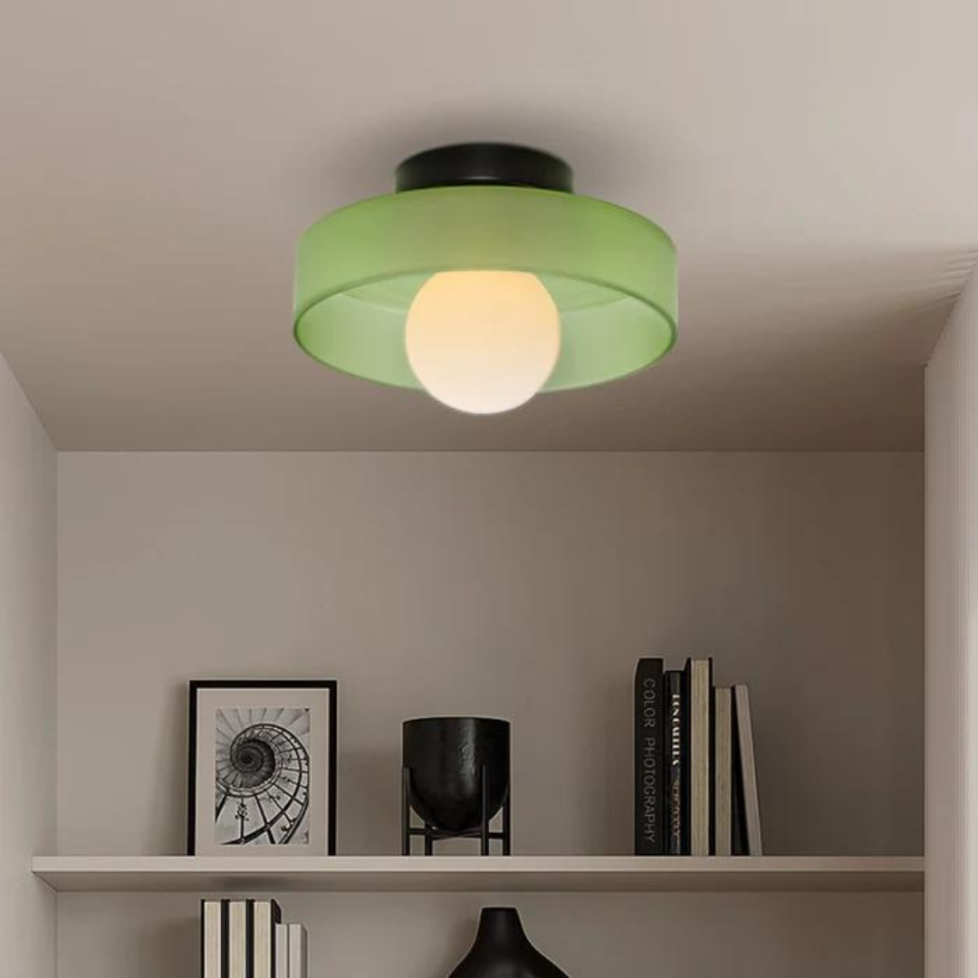 Rund Loftlampe med Stilfuld Funktionalitet